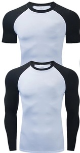 GAF personalizado Color sólido Rash Guard transpirable MMA Rush Guard con logotipo personalizado impreso gran oferta para hombres - Product Image 4