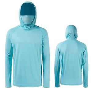 Camisas de Pesca de Manga Larga al por Mayor, Jersey de Pesca Sublimado Personalizado, Protección UV, Sudadera con Capucha para Hombre, Camisas de Pesca de Secado Rápido - Product Image 2