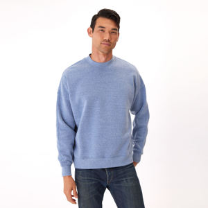 เสื้อสเวตเชิ้ตพรีเมียมสำหรับฤดูหนาว สไตล์สตรีทแวร์ผู้ชาย ทรงโอเวอร์ไซส์ ตกแต่งด้วยลายปักแบบกำหนดเอง ผ้าฝ้ายฟลีซหนานุ่ม ทรงหลวมไหล่ตก สวมใส่สบายๆ แบบลำลอง รับผลิตแบบ OEM - Product Image 4