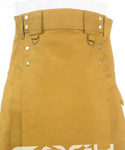 Kilt utilitario escocés Beige hecho a mano de calidad superior Ropa escocesa Kilts tradicionales personalizados Proveedor y fabricante - Product Image 3