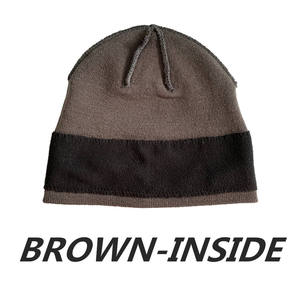 Kivotech venta al por mayor hombres más de punto raya Beanie sombreros al aire libre invierno cálido Skullcap gorros - Product Image 2