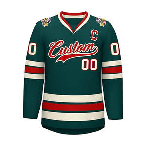 Conjunto de Jersey de Hockey Personalizado para Hombre, Tallas Grandes, con Nombre y Número Impresos y Cosidos, Servicio OEM, para Prácticas y Uso en Equipo, Ropa de Hockey sobre Hielo - Product Image 3