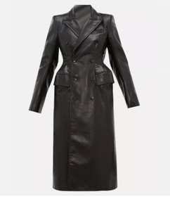 Winter New Arrival Best Selling Ladies Women's Long Coat Stylish Full Length Ankle-Long Overcoat Genuine Leather - Product Image 2