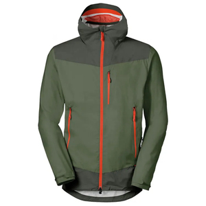 Veste coupe-vent imperméable pour homme, multi-panneaux, à capuche, pour la randonnée en plein air, veste de pluie légère, fermeture éclair, vêtements de sport, streetwear - Product Image 1