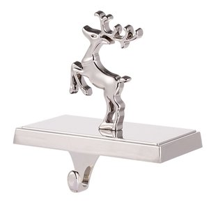 Soporte de calcetín de Metal con forma de cabeza de ciervo único chapado en oro para vacaciones Pascua Navidad soporte de calcetín de regalo hecho a mano - Product Image 3