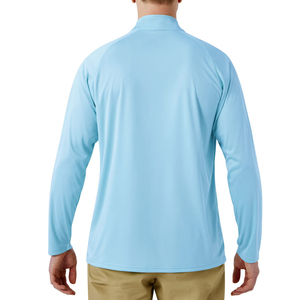 Camiseta de Protección Solar Personalizada para Hombre, Manga Larga, Ropa de Gimnasio, Ecológica, de Secado Rápido, Transpirable, Tejido Deportivo de Compresión, Personalizable - Product Image 5