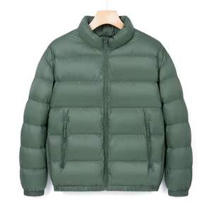 Abrigo acolchado de invierno con logotipo personalizado para hombre, chaqueta Formal de Otoño/Invierno a prueba de viento, cierre de cremallera, tela de lona impermeable - Product Image 1