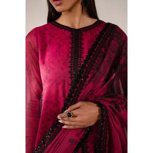 Ensemble pour femmes en mousseline de soie brodée SF-4138 - Product Image 4