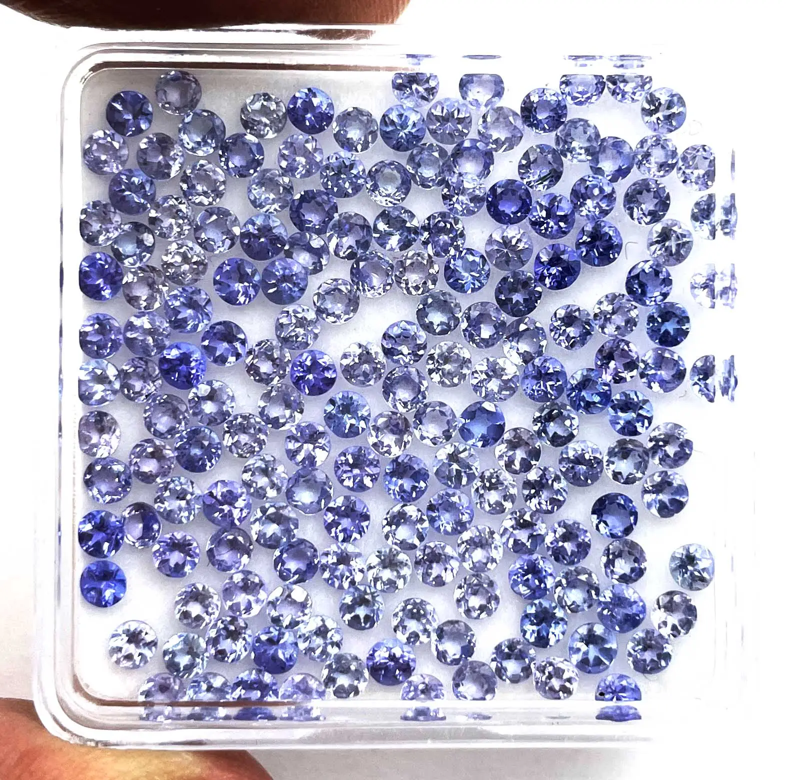 Natural Tanzanite Round Cut Loose Gemstone Lot3-6 MM Roxo Tanzanite Gemstone Para Fazer Jóias