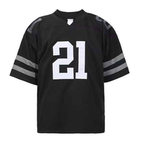 Maillot de football blanc personnalisé, taille plus, coupe ample, nom et numéro de l'équipe imprimés, tissu en maille respirant, séchage rapide, vêtements de sport unisexes