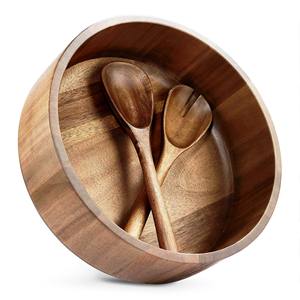 Accesorios Hechos a Mano, Juego de Servidores de Ensalada de Acacia, Ecológicos, Aptos para Lavavajillas, Utensilios para Ensalada, Cocina, Hechos en India - Product Image 3