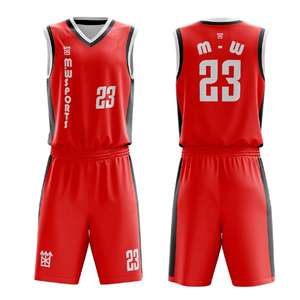 Ensemble de maillot et short de basket-ball réversible personnalisé pour hommes avec nom d'équipe, numéro et logo sublimés - Product Image 5