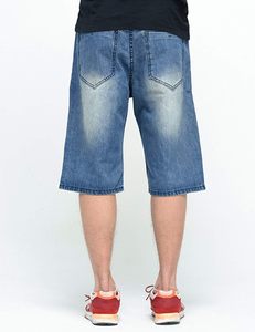 Pantalones cortos de mezclilla sueltos de Hip Hop para hombre, con bolsillos cargo, cremallera y cierre de botón, dobladillo con puños y estampado de camuflaje de 6 bolsillos - Product Image 4