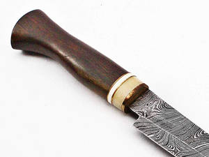 Cuchillo de Chef de cocina de acero de Damasco hecho a mano de alta calidad 2025, cuchillo para carne, cuchillo para cortar verduras con Funda de cuero - Product Image 5