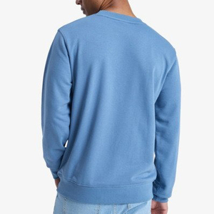 Suéter de hombre acanalado de cuello redondo de diseño personalizado Color sólido 100% algodón jersey personalizado estilo Streetwear sudadera para exteriores - Product Image 3