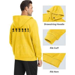 Sudaderas con Capucha de Invierno 100% Algodón, Ligeras, Talla Grande, con Logotipo Bordado Estampado, Secado Rápido, OEM, Ajuste Deportivo para Gimnasio - Product Image 4