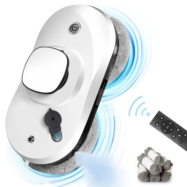 SW90 Smart Automatic Electric High Rise Wall Building Robot Vacuum Cleaner Water Auto Spray Vacuum for Household Window Cleaning