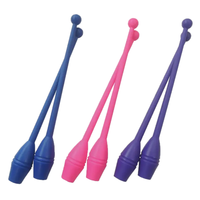 Bâtons de gymnastique rythmique en PP durable, 0,2 kg, 36 cm, options multicolores, logo personnalisé disponible, marque OEM, origine TW