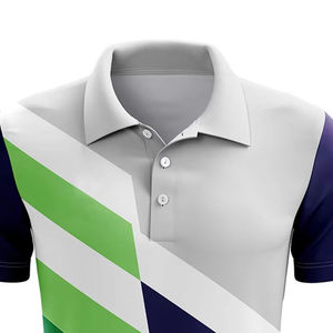 เสื้อโปโลสำหรับผู้ชายลายสตรีทแวร์สีพื้นระบายอากาศได้ดีสวมใส่สบาย - Product Image 3