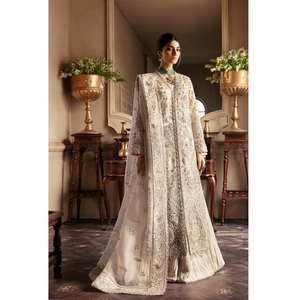 MAROON CAMISA LARGA Venta Caliente Indio Paquistaní Última Edición de Boda Espejo de seda Corbata y tinte Trabajo hecho a mano Salwar Kameez para fiestas - Product Image 6