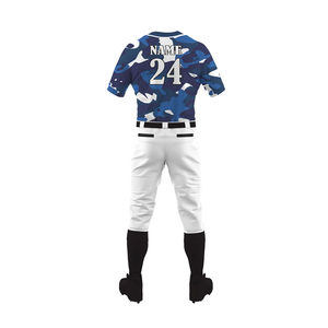 Uniforme de Béisbol Personalizado de la Mejor Calidad, Diseño Sublimado, Uniforme de Softbol para Adultos con Botones, Poliéster Transpirable, Servicio OEM - Product Image 3
