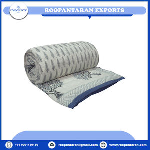 ชุดเครื่องนอนผ้าฝ้ายออร์แกนิก100% พิมพ์ลายแบบคู่สไตล์บล็อกไม้แบบดั้งเดิมดีไซน์ล่าสุดสำหรับโรงแรมงานแฮนด์เมด - Product Image 2