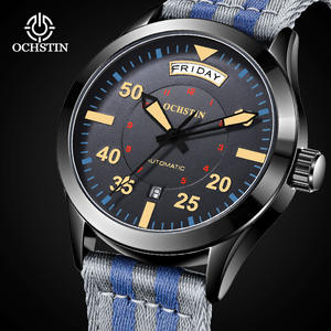 Para <span class=keywords><strong>Swiss</strong></span> Brand Master Series Reloj completamente mecánico Luxe Calendario dual Fábrica Personalizable Impermeable Puntero de nailon luminoso - Product Image 2