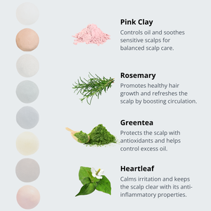 Erigeron สบู่ก้อนผมจากดินสีชมพูสมุนไพรช่วยบำรุงเส้นผมช่วยฟื้นฟูเส้นผมให้สะอาดล้ำลึกรูปแบบน้ำมันแข็งสำหรับการดูแลประจำวัน - Product Image 2