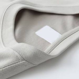 T-shirt surdimensionné en coton, poids lourd, épaule tombante avec étiquette personnalisée, respirant, vêtements urbains de grande taille, design vierge-OEM ODM - Product Image 4