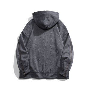 เสื้อฮู้ดดี้แบบไม่มีเชือกผูก ปี 2025 ผ้าฝ้าย 100% ปักลาย ดีไซน์กระเป๋าแบบมีซับใน บริการสกรีนโลโก้ตามสั่ง รับผลิตแบบ OEM - Product Image 3