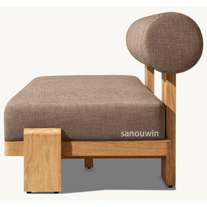 2025 tendance Durable Design classique extérieur Patio canapé naturel grain <span class=keywords><strong>de</strong></span> teck étanche pour terrasses en bord <span class=keywords><strong>de</strong></span> mer <span class=keywords><strong>jardin</strong></span> se prélasser - Product Image 5