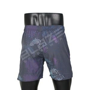 Pantalones cortos de gimnasio XS personalizados para hombre, pantalones cortos de compresión de cintura alta para Yoga, entrenamiento, correr, patrón sólido, poliéster, Spandex, bolsillos para correr - Product Image 3