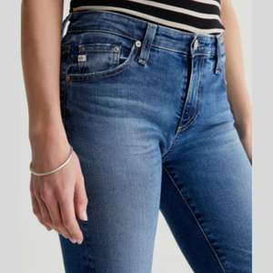 Pantalones vaqueros ajustados rasgados de tiro medio con acabado especial de mezclilla de cintura larga a la moda para mujer, pantalones sexy moldeadores de piernas para mujer - Product Image 3