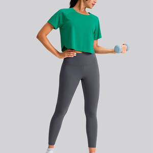 Streetgrace custom womens workout crop <b>tops</b> breathable gym fitness wear for summer oem design with private label support - Product Image 6