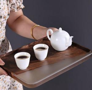 ถาดไม้เอนกประสงค์ขายดีที่สุด พร้อมหูจับ ทำความสะอาดง่าย และปรับแต่งได้ สำหรับเสิร์ฟอาหาร กาแฟ ชา ขนม และใช้ตกแต่ง - Product Image 5