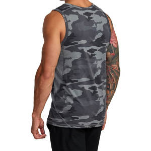 Venta al por mayor Color sólido Hombres Tank Top Ropa deportiva Personalizada Hombres Tank Top Fitness Hombres Tank Top - Product Image 6