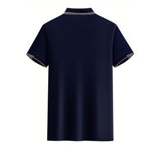 Polo pour hommes personnalisé OEM, manches courtes, qualité supérieure, styles classiques et modernes, tissu respirant et confortable - Product Image 1