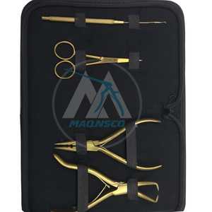 Hand Tied Hair Extension Tools Kit Custom Hair Extension Tools Kit Professional Hair Extension <b>Pliers</b> <b>Set</b> 4 <b>Set</b> Work <b>Pliers</b> - Product Image 4