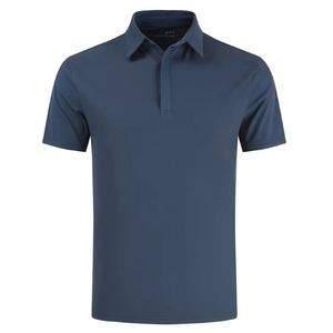 HY 100% coton polos sur mesure polos vierges Golf Polot-shirt douane Logo mode plaine teint décontracté tricoté hommes - Product Image 1