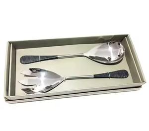 Ensemble de couverts de service à salade en acier inoxydable de qualité supérieure pour la décoration de la cuisine de style campagnard, l'hôtel et la maison - Product Image 3