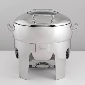 Stainless Steel <b>Glass</b> Brass Eco-friendly Chafing Dish Buffet Server for Restaurant Hotel Catering Food Display <b>Set</b> - Product Image 4