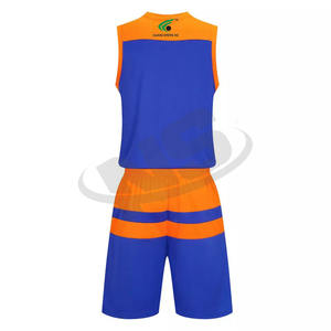 Uniforme de baloncesto de poliéster 100% de alta calidad, ropa de equipo hecha a medida, camiseta y pantalones cortos de sublimación para hombres para deportes al aire libre - Product Image 3