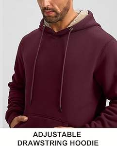 Sudaderas Casuales de Invierno para Hombre, Color Sólido, 100% Algodón, Felpa, Corte Regular, Secado Rápido, Ecológicas - Product Image 3