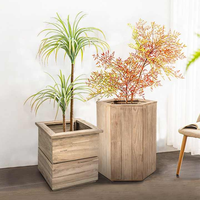 Vase à fleurs en bois moderne et écologique fait main, décoration de table pour la maison, le bureau, le salon, la salle à manger, centre de table de mariage