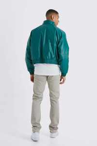 Blouson Bomber Homme d'Extérieur, Capuche Durable, Hiver, Sport, Décontracté, Confort, Col Montant, Logo Frontal, Service OEM - Product Image 2