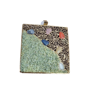 Artisan Crafted Luxury Evening Embrayages Designer Vintage Style Pure Elegance Crystal Stones Brass Mother Sacs de soirée - Product Image 6