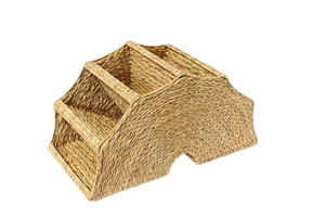 Soporte de almacenamiento creativo para libros y revistas, estante de exhibición de libros tejido a mano - Product Image 5