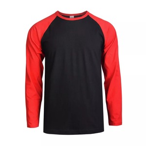 Vente chaude fournisseur de mode 60% coton 40% polyester t-shirt à manches longues pour hommes usine pour promotion - Product Image 2