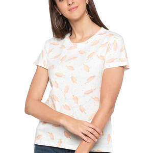 NUEVA Camiseta Casual de Manga Corta Comprimida para Mujer con Estampado Personalizado, Último Diseño, Corte Holgado - OFERTA - Product Image 5