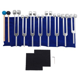 ชุดเครื่องตรวจอลูมิเนียมอัลลอยด์ตัวสะท้อนเสียงชุดส้อมเสียงขนาด128Hz 256Hz พร้อมค้อนรักษาเสียงด้วยค้อน - Product Image 5